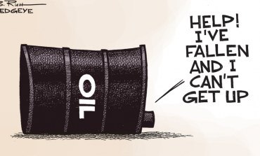 Oil barrel fallen, can't get up comic