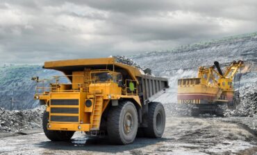 loading of iron ore truck