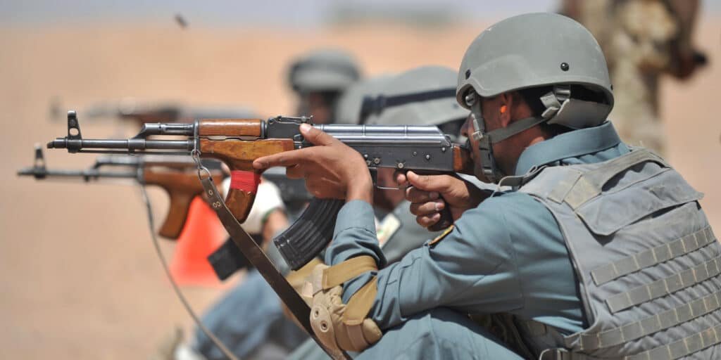 Members of the Afghanistan National Police