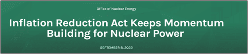 inflation reduction act keeps momentum for nuclear power
